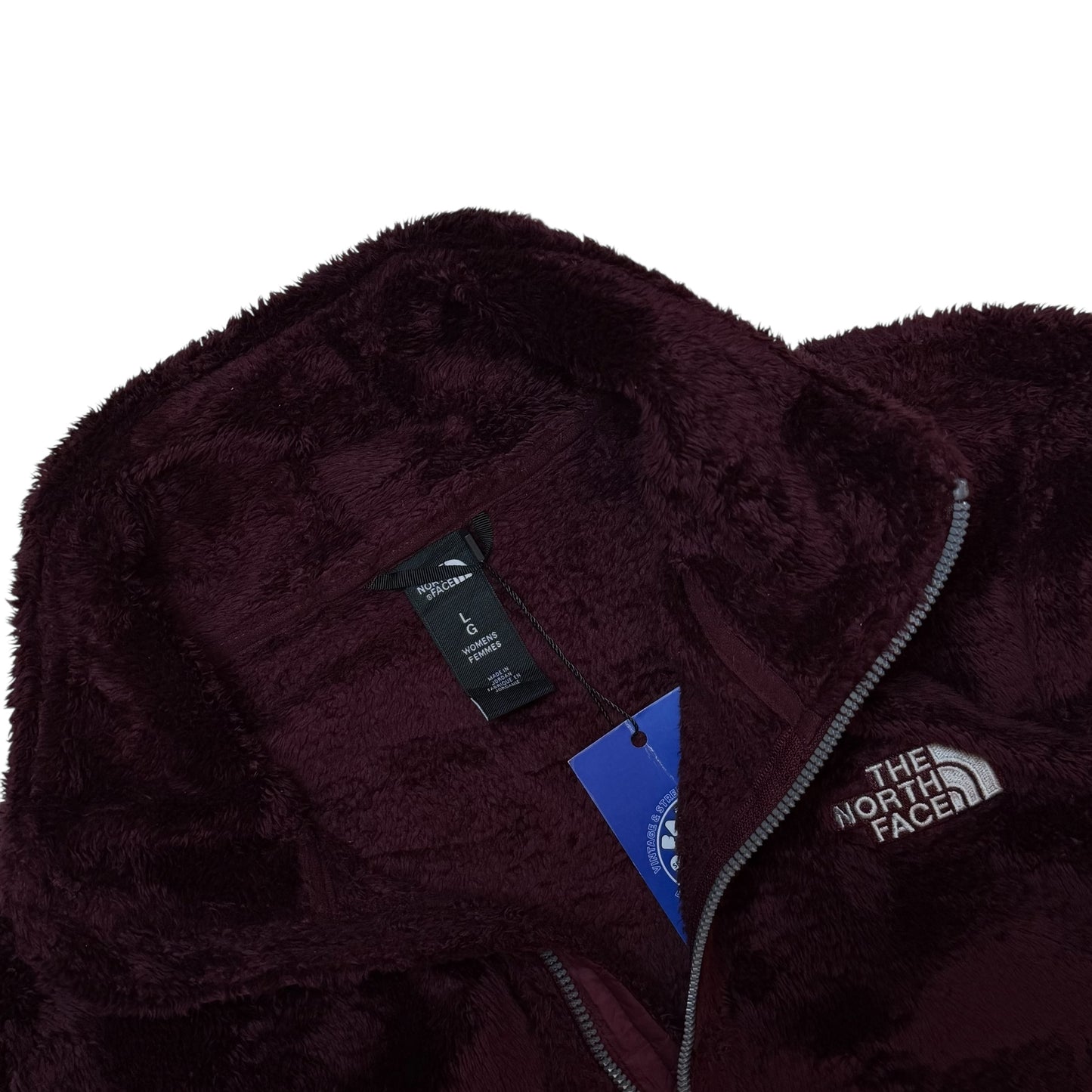 The North Face Fuzzy Burgundy Fleece