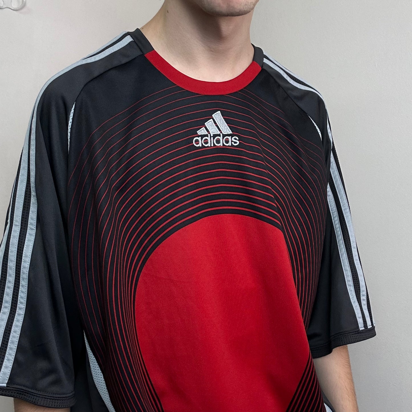 00s Adidas Football Baggy Tee