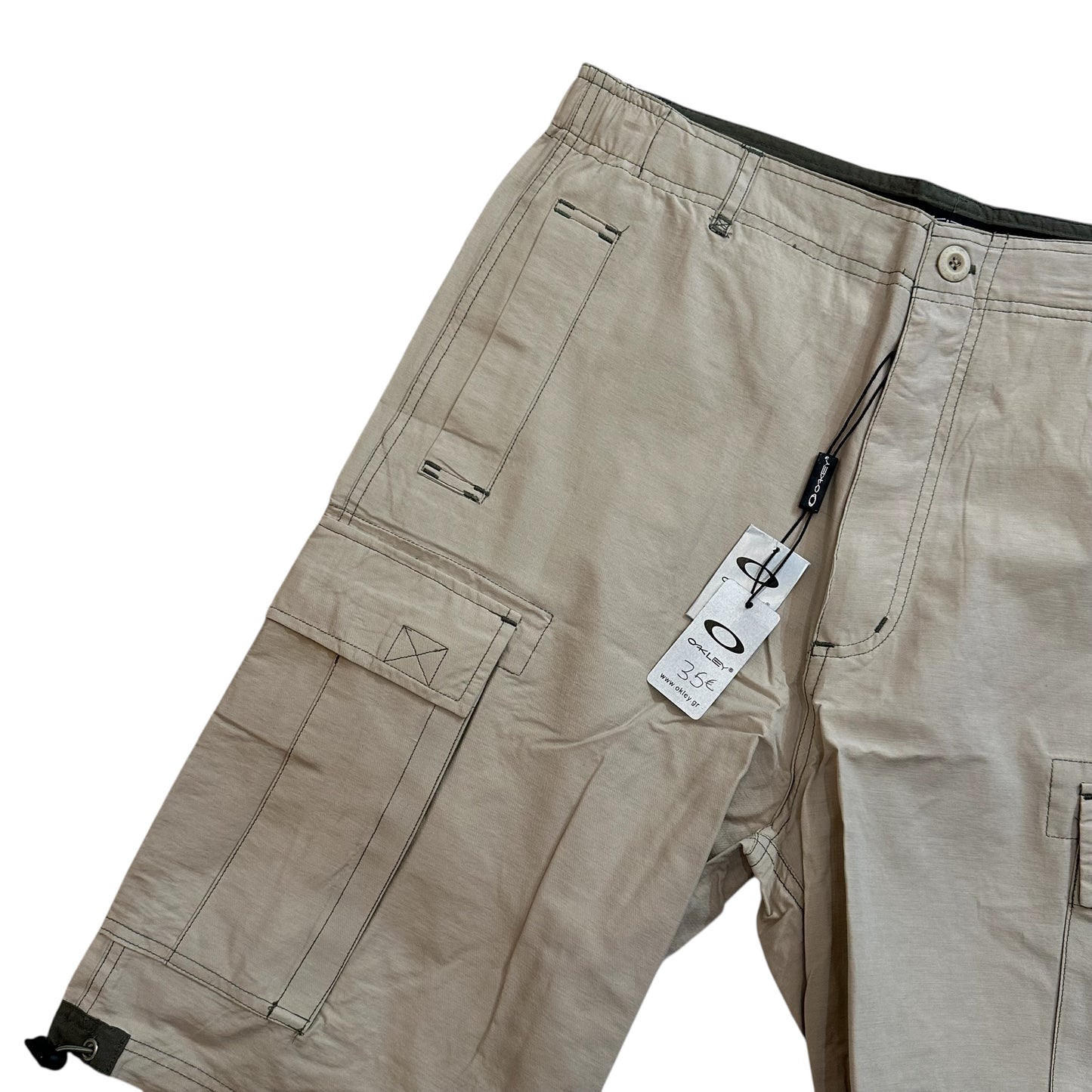 Oakley Beige Dead Stock Cargo Shorts