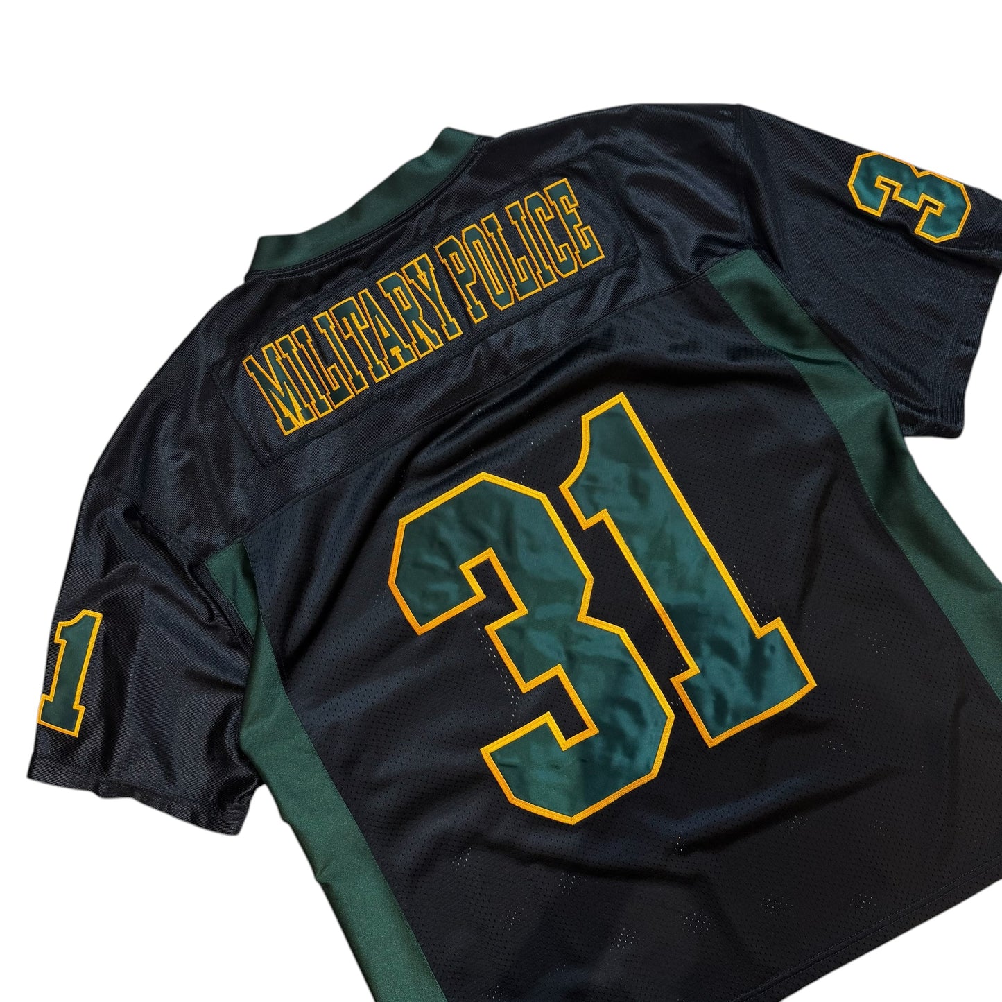 Vintage Military Police #31 Mesh Football Jersey Black/Green