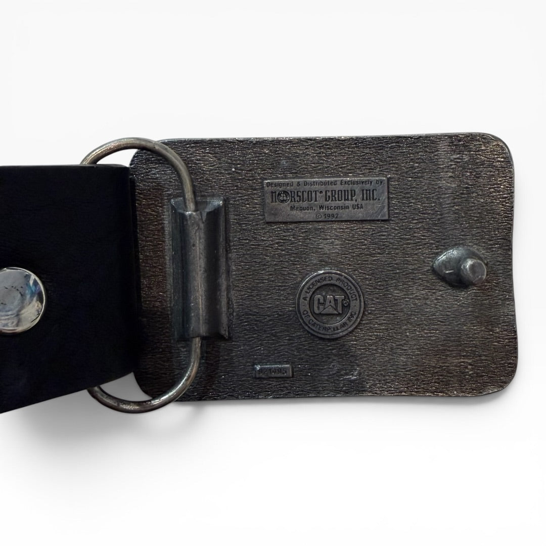 Vintage CAT Caterpillar “Diesel Power” Leather Belt