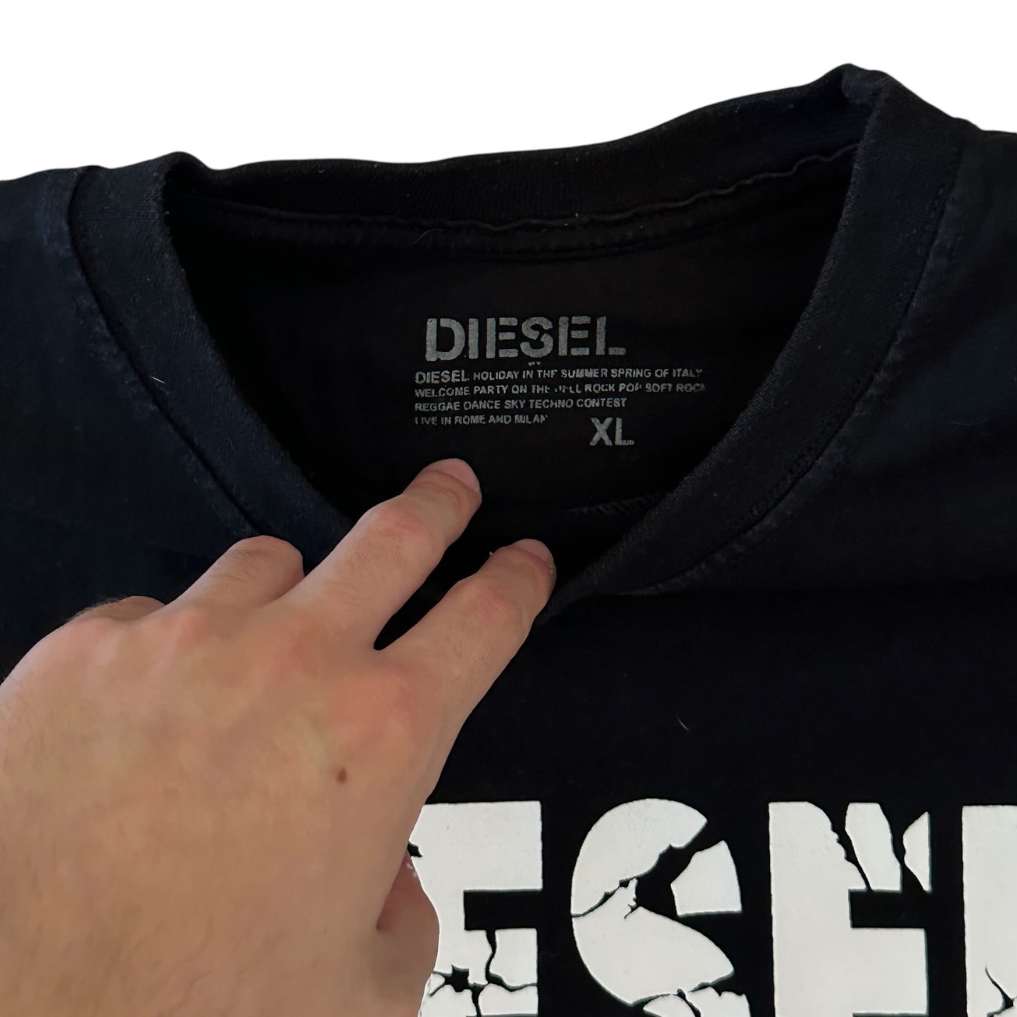 Diesel Denim Division Black T-Shirt