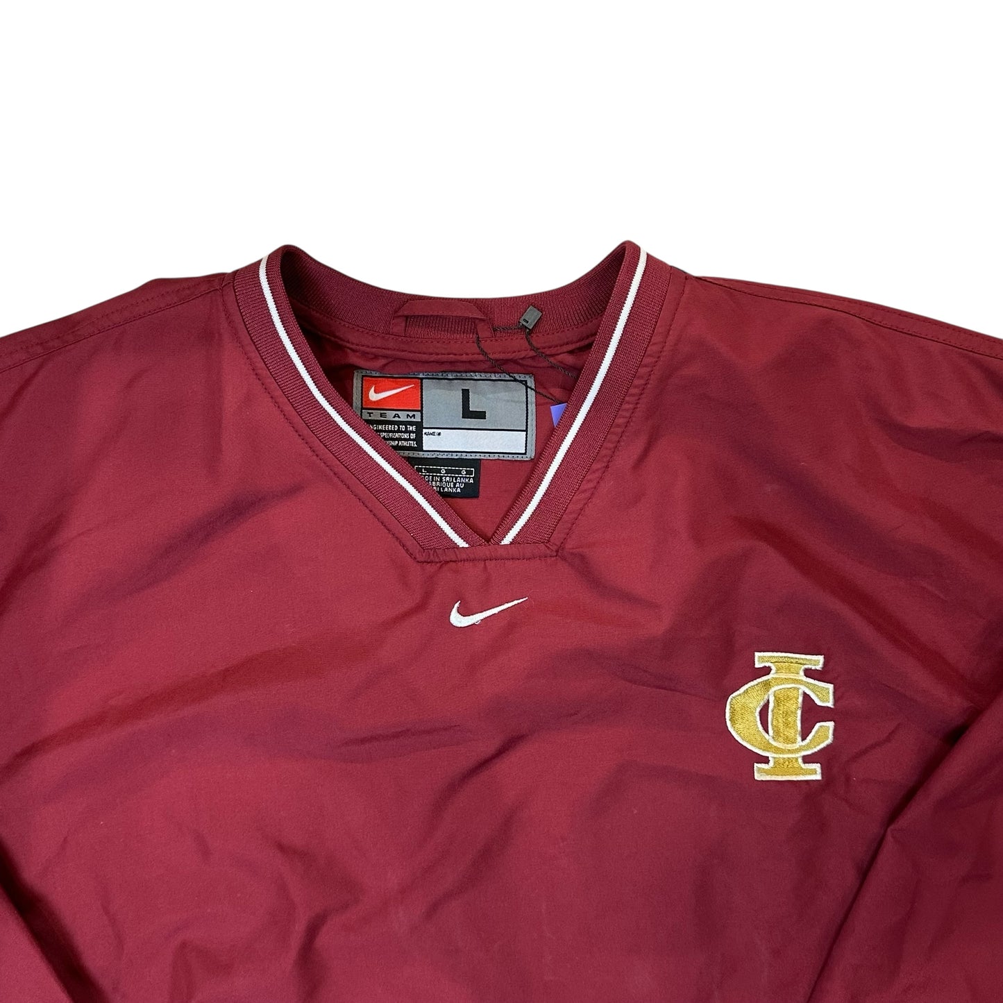 Vintage Nike Team Burgundy Windbreaker Jacket