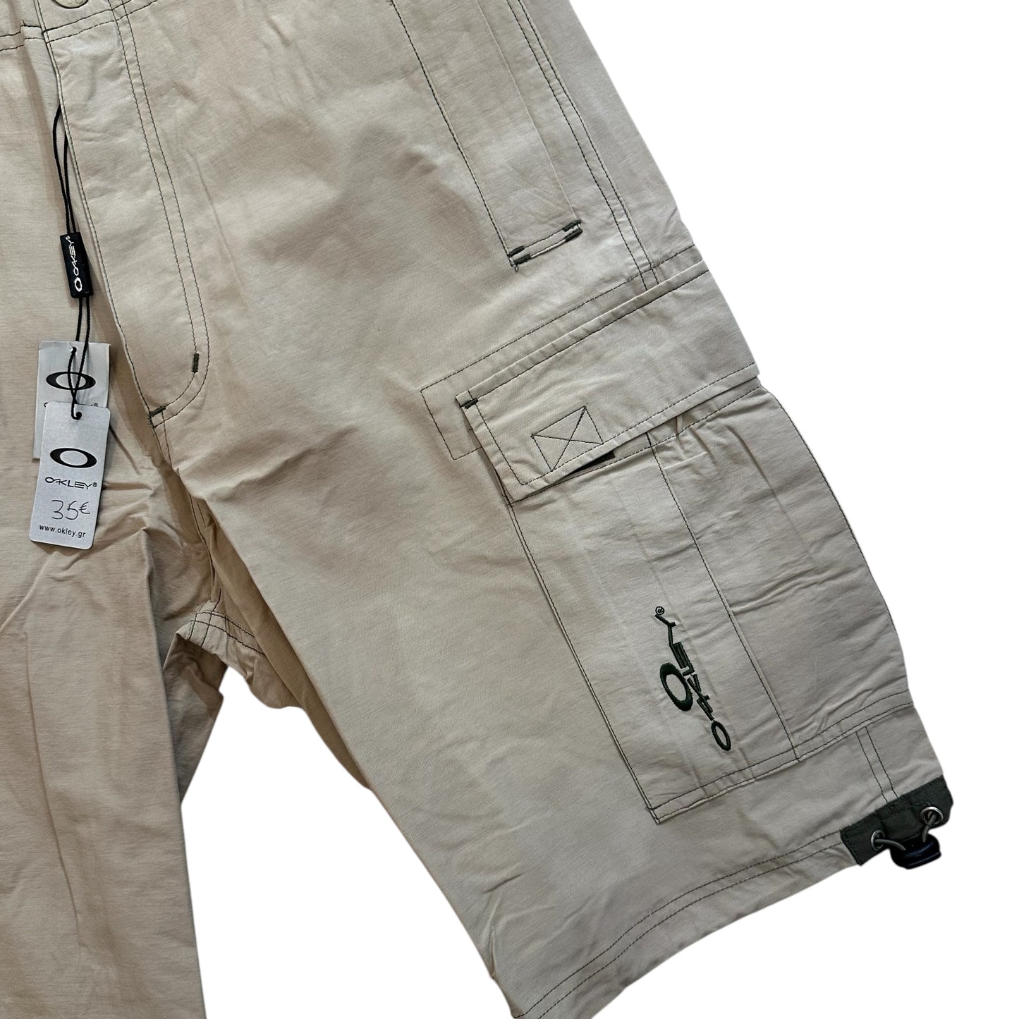 Oakley Beige Dead Stock Cargo Shorts