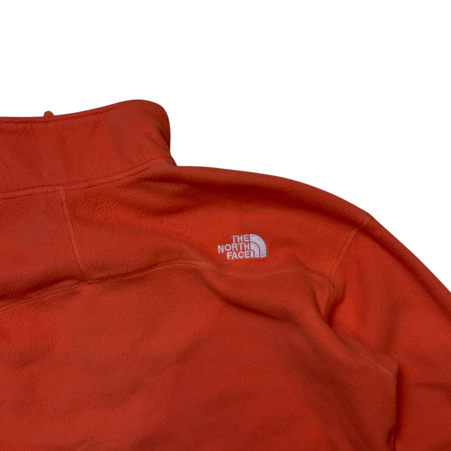 The North Face Orange Cropped 1/4 Fleece