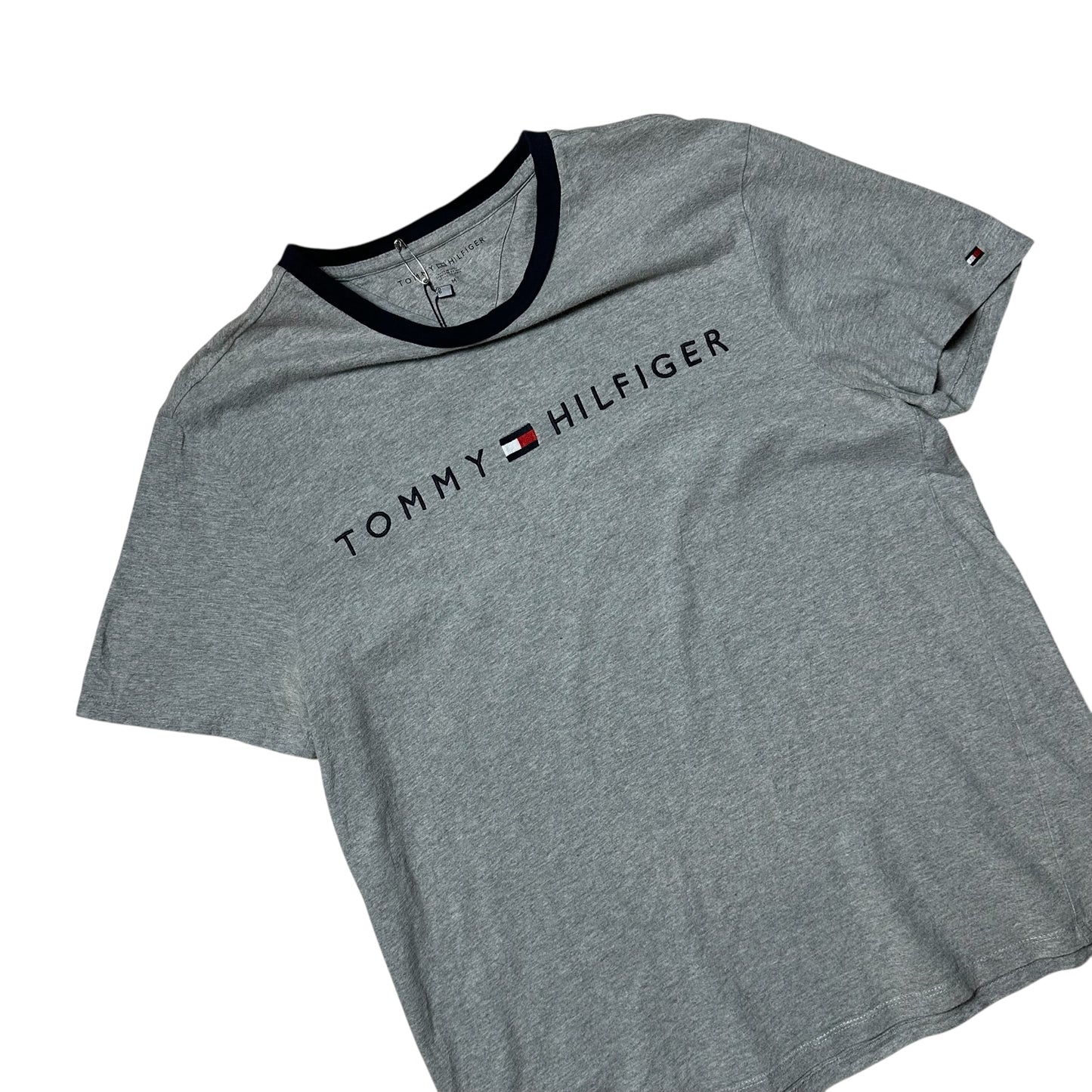Tommy Hilfiger Grey Vintage Embroidered T-Shirt