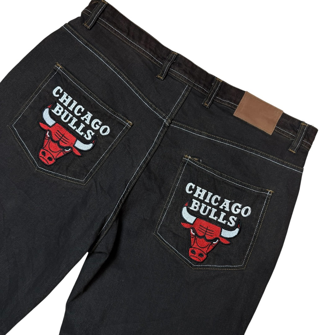 Chicago Bulls Embroidered Hip Hop Jean's