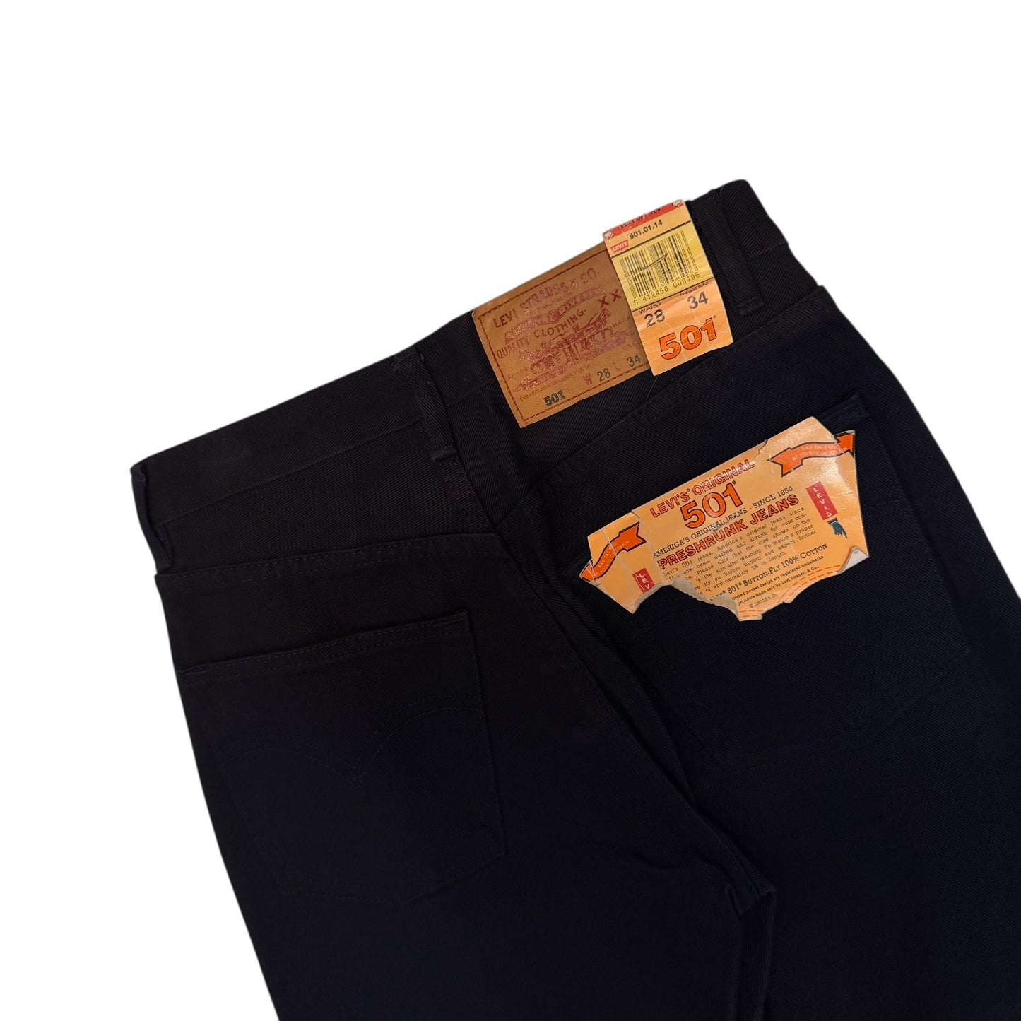 Levi’s Blue Black 501 Dead Stock Jeans