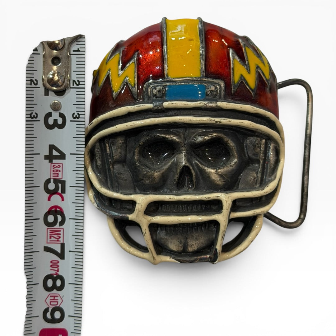 Vintage Harley-Davidson Skull Football Helmet Belt Buckle DE203