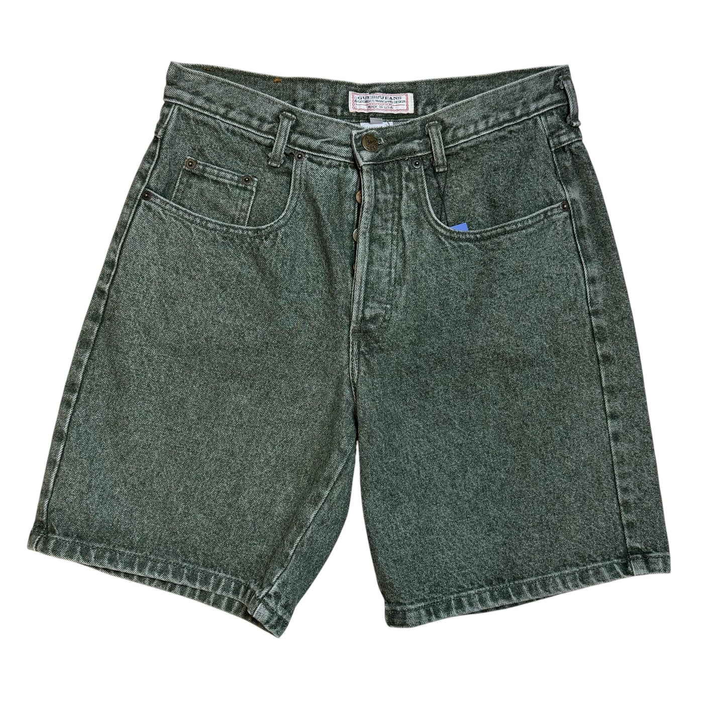 Vintage Guess Green Jean Shorts