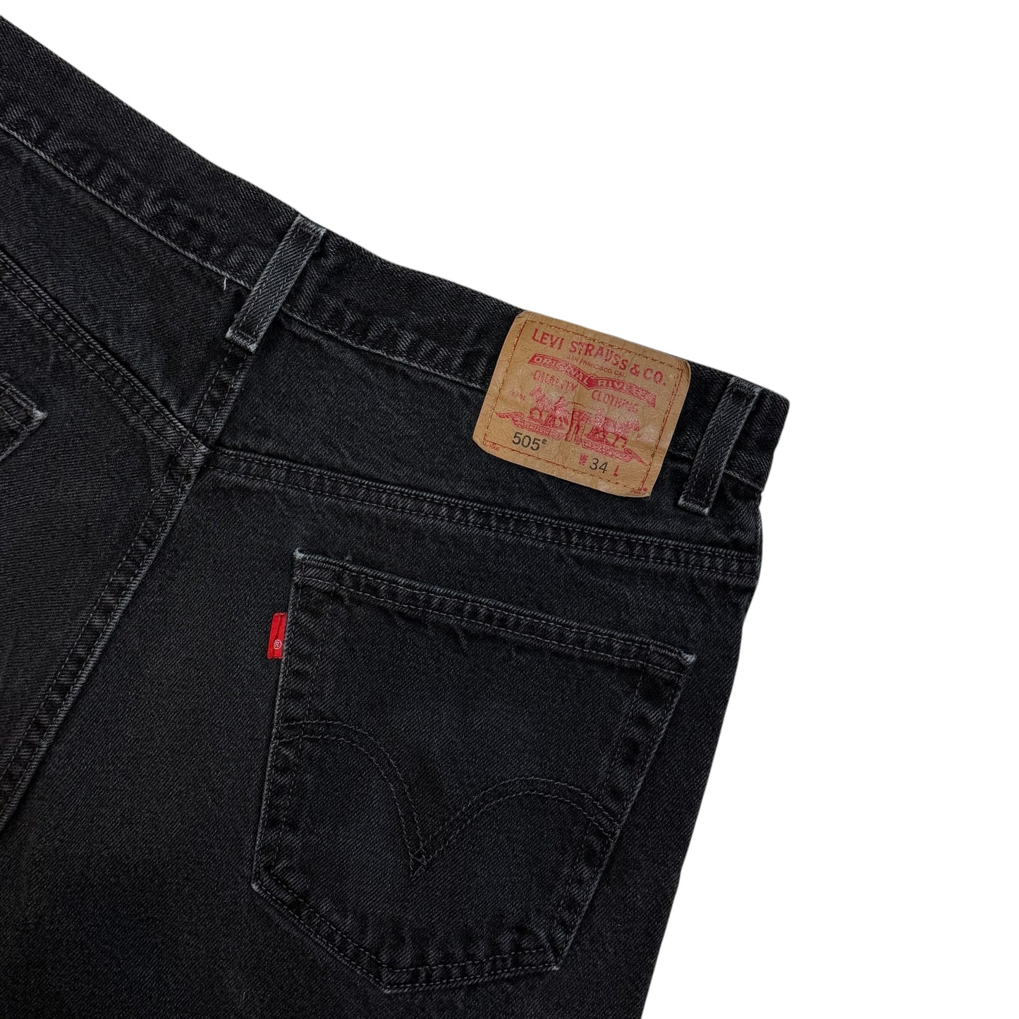 Levi's 505 Black Jean Shorts