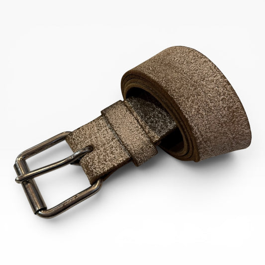 Vintage Silver Creek Distressed Leather Belt