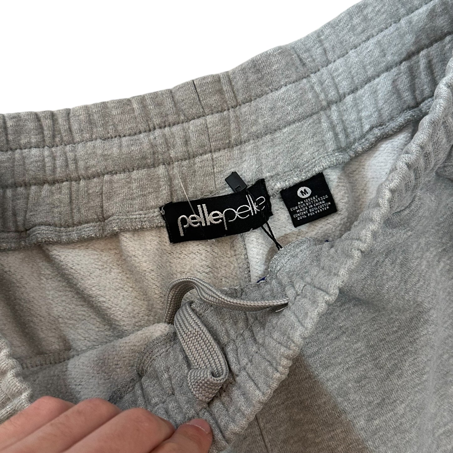 Pelle Pelle Grey Baggy Cotton Shorts