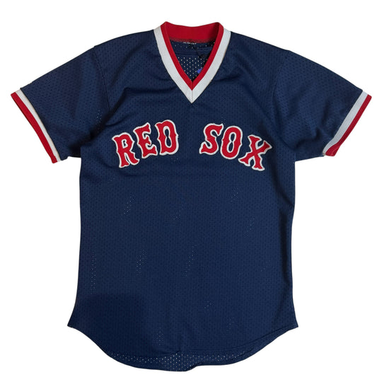 Vintage Majestic Boston Red Sox Mesh Baseball Jersey (Navy/Red)