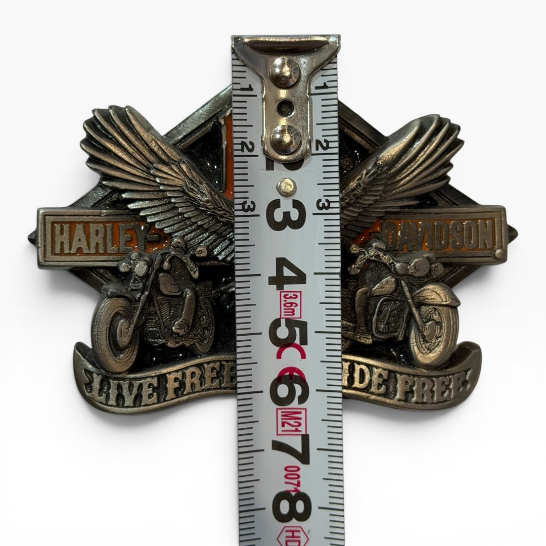 1991 Harley-Davidson Live Free Ride Free Belt Buckle