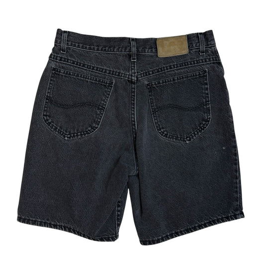 Lee Black Washed Jean Shorts
